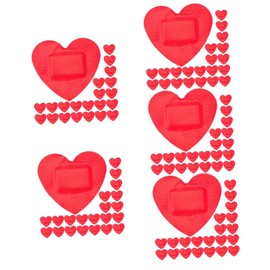KOMBIUDA 5sets Durability Practicality Heart Shaped Patches Portable Skin-friendly 30sheets*5