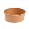VEPATIM 50 salad bowls, delicatessen bowls, brown, diameter 150 mm,