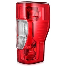 LSAILON Tail Light Fit For Ford For F-250 Super Duty 2020-2022 For Ford For F-350 Super Duty 2020-2022 For Ford For F-450 2020-2022 Chrome Housing Red Lens Passenger Side LC3Z13404C FO2801278