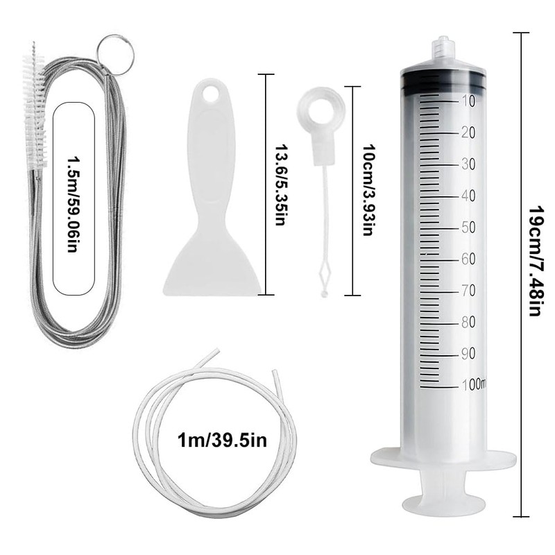 5 Pcs Fridge Drain Hole Cleaning Tool,Fridge Dredger Set,Refrigerator Drain