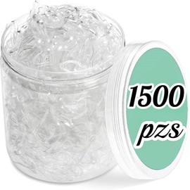 1500 Mini Gomas Elásticas para el Pelo, Ligas Pequeñas para Cabello | Bandas Antideslizantes para Trenzas, Ligeras y Elásticas, Accesorios para Coletas, Peinados ,para Niños y Niñas(Transparente)