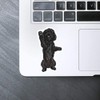 Medium 100mm 'Black Cockapoo' Permanent Sticker Decal for Cars/Windows/Bins/Walls etc