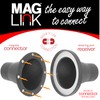 MagLink 4 to 2-1/2 Inch Steel Ring Port Receiver with