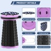 Upgraded Telescoping Stool Collapsible Stool with Seat Cushion & Bag,