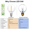 SUNTHIN White Outdoor String Lights, 48FT White Patio Lights with