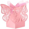 50 Pcs Butterfly Laser Cut Favor Boxes DIY Wedding Birthday