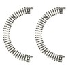 Z Gauge R091 Curved Railway R45mm 180° Set of 2