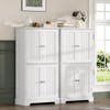 ChooChoo Bathroom Floor Cabinet, Modern Bathroom Storage Cabinet with 4