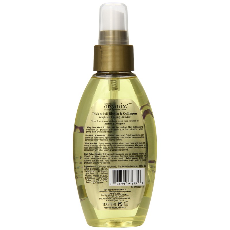 OGX Thick & Full Biotin & Collagen Wightless Healing Oil