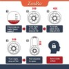 ZonRo Locks Combination Padlock, Fixed Dial Combination Padlock 24 Pack,3