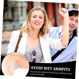 LALAFINA 2 Pairs Sweat Absorbent Pads for Underarms Washable Cotton Pads Armpit Guards Comfortable for Men Women