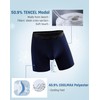OEIOEI Mens Underwear Boxer Briefs Soft Breathable Gray Modal Trunk