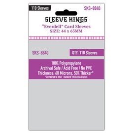 Sleeve Kings Everdell Mini Compatible Card Sleeves – 110 Pack, 60 Micron Extra Clear Polypropylene, Acid-Free, PVC-Free - SKS-8840
