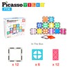 PicassoTiles 30 Piece Window and Door Clip On Magnetic Blocks