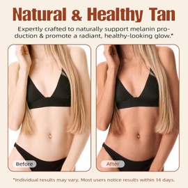 Sunless Tanning Drops to Drink,Tanning Drops for Face & Body,Naturally Boost Melanin, Promotes Natural Skin Tone without Sun Damage,for All Skin Types 60 ml