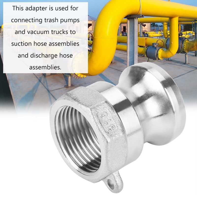Stainless Steel DN20 A Trash Pump Adapter Male Camlock Fitting