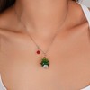 Sylph Christmas Tree Necklace Cute Christmas Necklace Christmas Charm Strand
