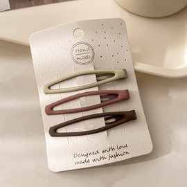 Hair Clips, Barrettes Hairpins for Party Work Makeup Daily, Set of 3 Lovely Headwear, Hair Accessories for Women Girls Kids Teens Children (Rhombus)