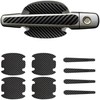 Protector Manija Vinil Fibra Carbono Auto Universal 8pzs