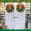 Baquler 3Pcs Christmas Wreath 14 Inch LED Prelit Artificial Christmas