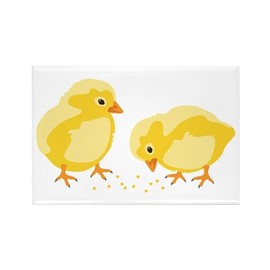CafePress Baby Chicks Magnets Rectangle Magnet, 3"x2" Refrigerator Magnet