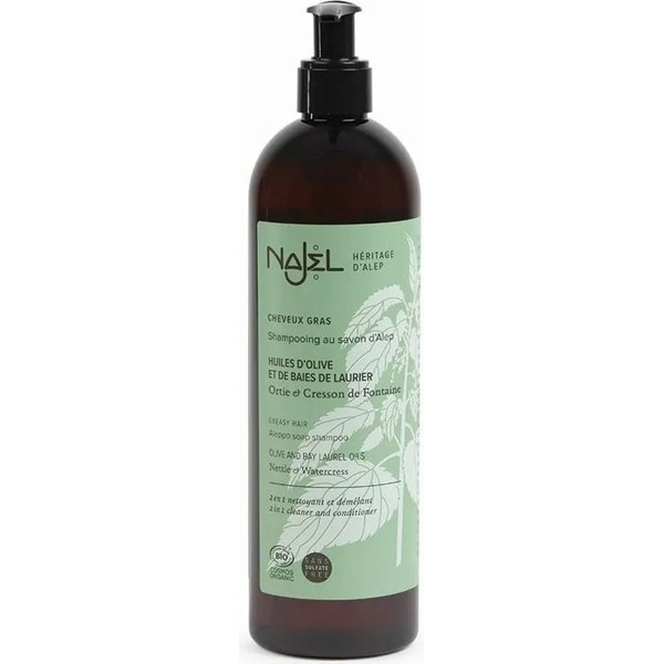 Najel Aleppo Soap Shampoo for Oily Hair, 500 ml