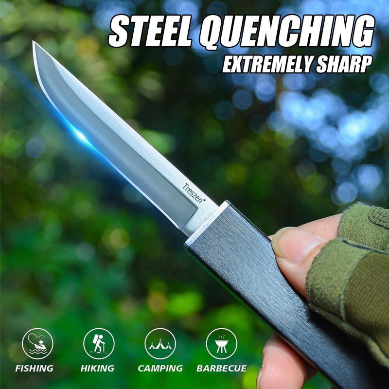 Treszen Double edged chef knife, convenient to carry cutting tool,