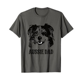 Aussie Dad - Australian Shepherd Dog Dad T-Shirt for Men