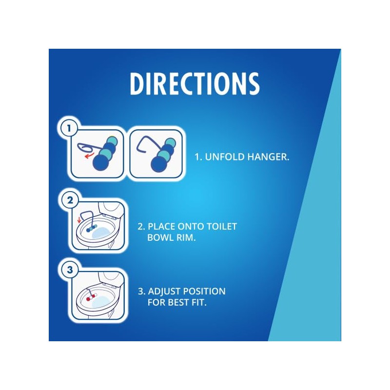 Soft Scrub 4-in-1 Rim Hanger Toilet Bowl Cleaner, Sapphire Waters,