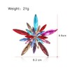 Rhinestone Star Brooch Pin for Women Girls Shiny Crystal CZ