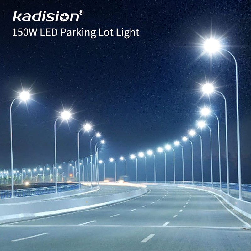 kadision LED Parking Lot Light with Dusk-to-Dawn Photocell, 150W/100W/75W Adjustable
