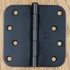 Penrod Door Hinges, Oil Rubbed Bronze, 4 inch with 5/8