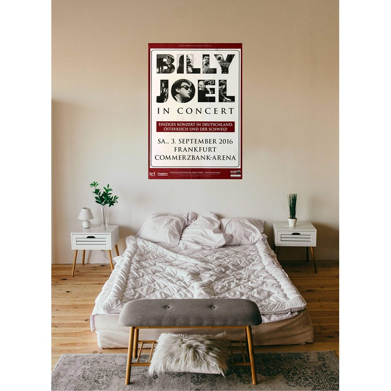 Billy Joel Live In Frankfurt, Frankfurt 2016 Concert Poster /