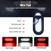6 Inch Oval Dual Revolution LED Tail Lights Red Stop