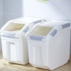 Qiveno Airtight Flour Storage Container 25 lb Rice Storage Container