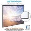 SUPER DEAL 120'' Projector Screen, Retractable Projection Screen Manual Pull