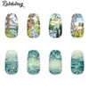 Rolabling Nail Stamping Plate Nature Landscape Cute Stamp Plate for