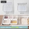 Marna K762W Storage Container (Wide Short/White) Kitchen Storage, Plastic (Food