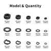 1410 Pcs Carbon Steel Hex Nut & Flat Washer &