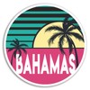 2 x 10cm Bahamas Vinyl Stickers - Caribbean Travel Sticker