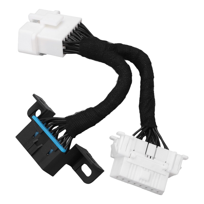 0.15m 16Pin OBD2 Splitter Extension Y Cable Male to Dual