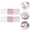Baluue 6pcs Nail Storage Organizer Box Portable Nail Holders Storage