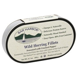 Wild Herring Fillets seasoned with crack pepper(pack of 6)
