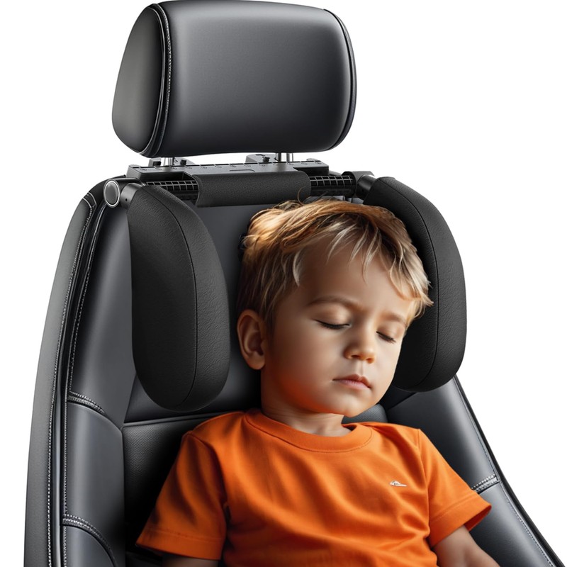 zorunowa Car Headrest Pillow, Thickened Memory Foam Road Pal Headrest,