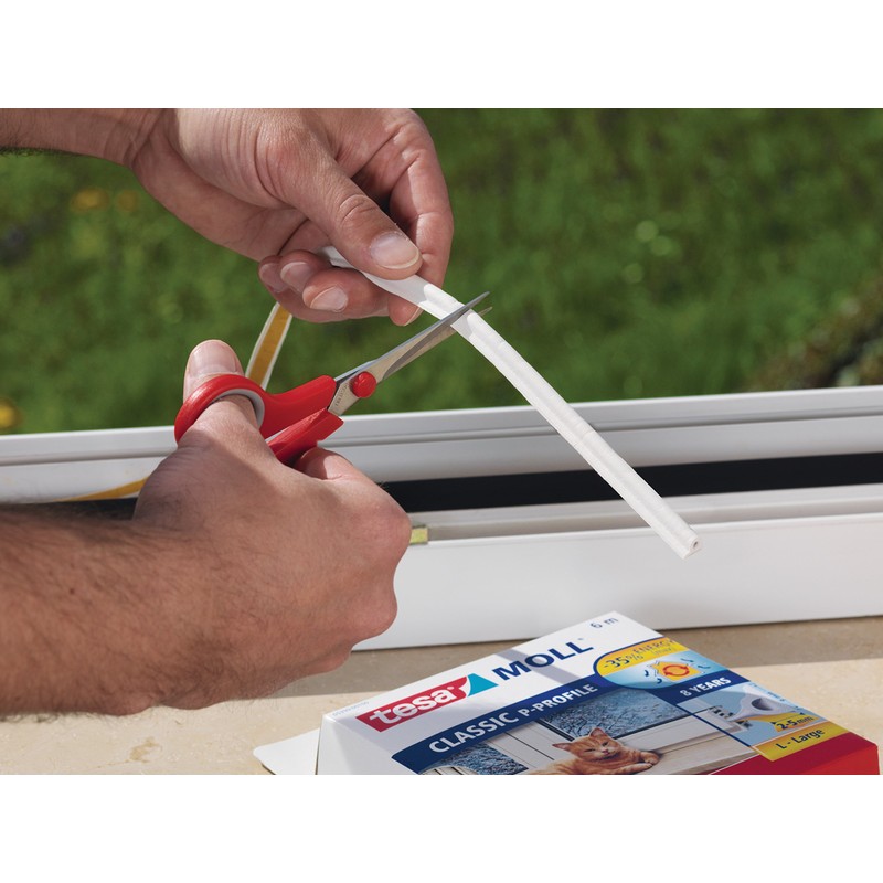 Tesa 05393-00111-00 Rubber Seal for Doors and Windows, Profile P,