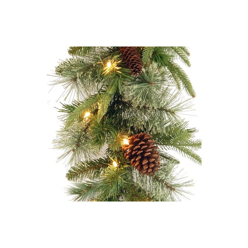 National Tree Company 9 ft Pre-Lit Colonial Fir, Artificial Christmas