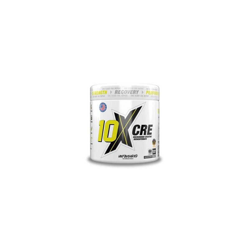 10X Athletic CRE Micronized Creatine Monohydrate - Unflavoured, 300g, 100%