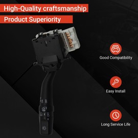 Powkos Turn Signal Headlight Dimmer Switch 84140-0C050 Compatible with Toyota Tundra 2000-2006 Replaces CBS1236 1S2616 841400C010