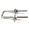 M8x85x120mm 304 Stainless Steel Square U Bolts with Hex Nuts