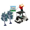 Golf Kit with Golfer, Golf Cart and two Trees Caketopper
